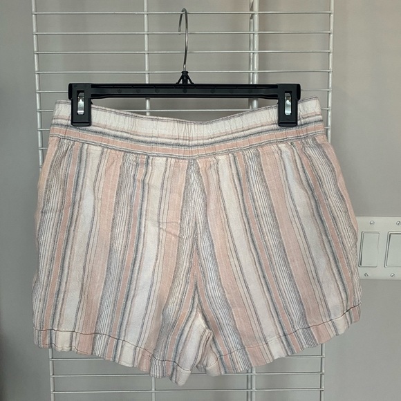 Calvin Klein Pink Pin Striped Shorts - Picture 6 of 8